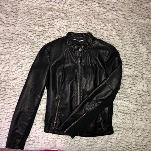 Black Rivet Leather Jacket